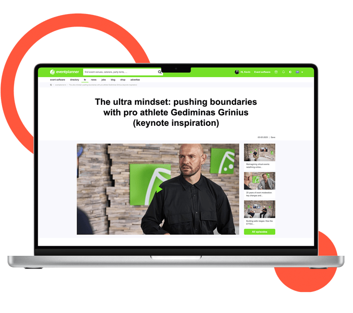 Screenshot from an eventplanner.tv episode.